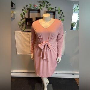 Ritera Casual Wear mauve Pink Tie Front Wrap Dress Size XL ReJ031‎